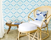 Large Moroccan Wall Stencil Casbah Trellis for DIY Wallpaper Decor