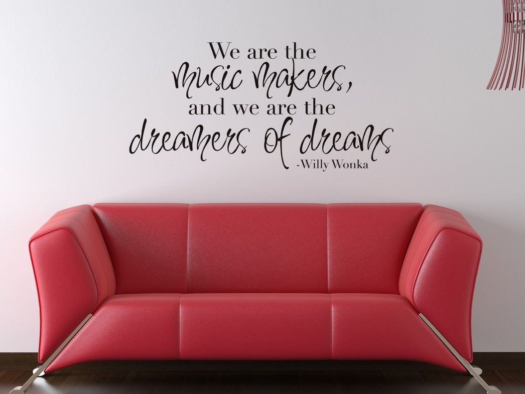 Willy Wonka Art Wall Decals Wall Stickers by VillageVinePress