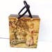 Tapestry Handbag, Travel Bag, Large Ladies Purse, Vintage Briefcase, Black Ladies Case / SALE