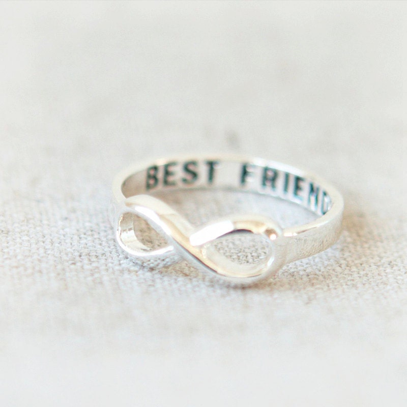 Best Friends Infinity Ring in silver