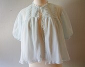 Vintage Baby Blue Bed Jacket