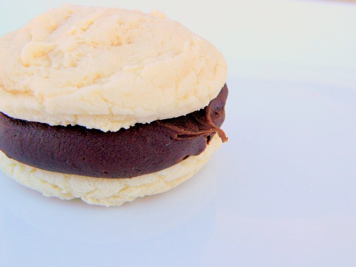 Charasmatic Chocolate Ganache Cheesecake Cookie-Wiches -1 Dozen