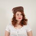 sale / vintage 1960s hat / feathered hat / Robin