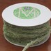Midori Spring Green Caterpillar  Whimsy Wired Chenille Fuzzy Ribbon Trim