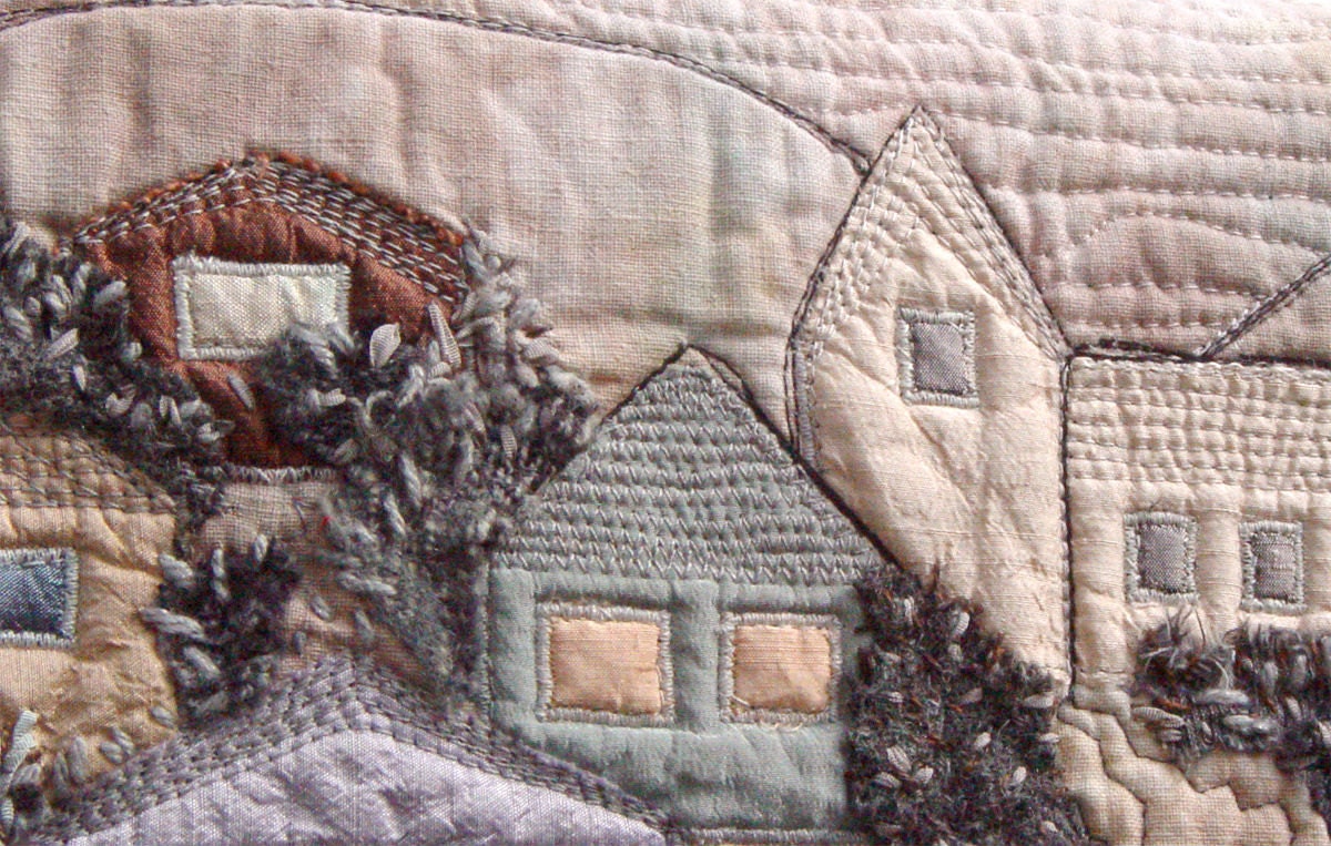Art Quilt - Misty Town