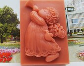 Soap Mold,Cake Mold Angel Trumpet player  Christmas Gift Silicone Mold, For Soap, Candy,Cake, Ice,Craft