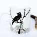 Mug The Raven - Ceramic Cup handpainted