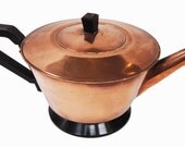 1940s Milesman Copper Teapot Art Deco