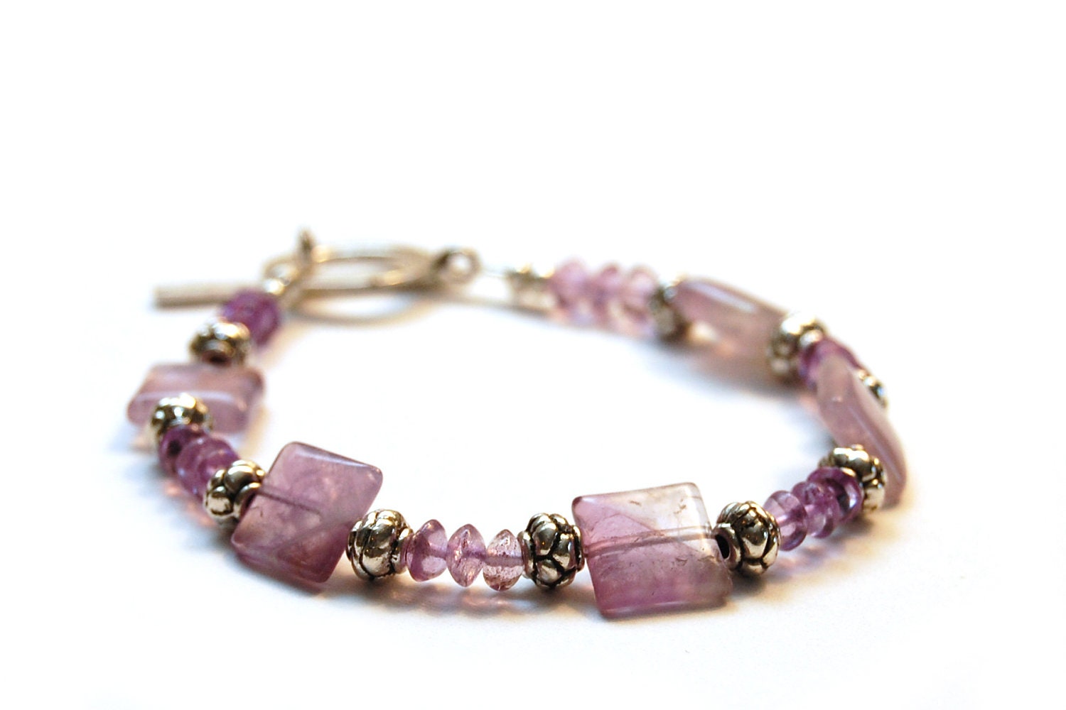Amethyst Statement Bracelet (Seventh Chakra - Migraines, depression, lung problems, skin problems, nerve issues)