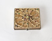 Vintage Jeweled Powder Compact