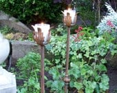 Outdoor Wedding Decor, Steel Candle Holders For Your Garden, Garden Candles