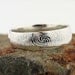Custom Fingerprint Ring set - Sterling Silver Custom Wedding or Commitment Band -non blackened,6mm,4mm