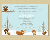 Forest Friends...Winter Baby Shower Invitation (Neutral - Boy or Girl) Il_170x135