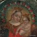 Large Antique Retablo - Our Lady Refuge of Sinners - Original Religious Tin Painting