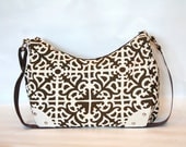 Chocolate Lattice Hobo diaper Bag