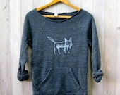 clever me Fox sweatshirt, Fox Sweater, Yoga Pullover, S,M,L,XL