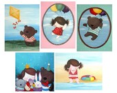 Nursery art print wall art print colorful multicolor wall decoration child room baby room baby shower bear doll CHOOSE ANY 2 PRINTS