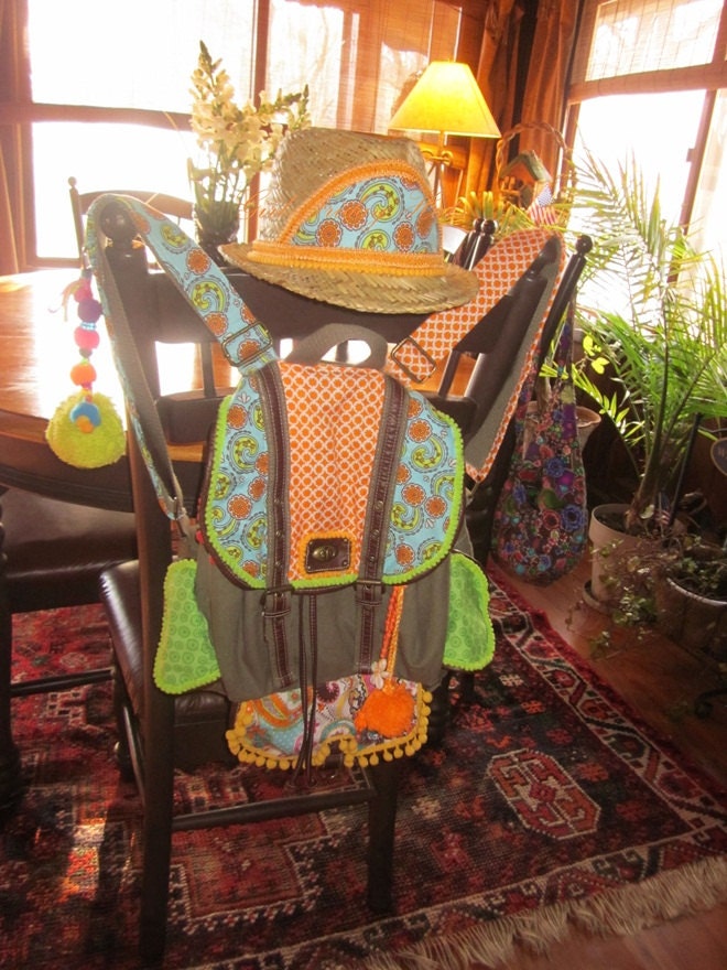 Embellished Boho Style Bag, Rucksac, Summer Tote, Backpack, Beach Bag, Market Tote