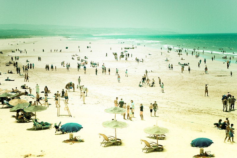 Beach photography,beach photograph,aqua,cream 8x12