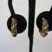 Napier Earrings Gold and Silver Tone Twisted Vintage