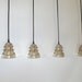 RESERVED WITH HOLES for cord Set of 3 Clear Antique Insulators