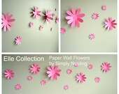 Paper Wall Flowers... Set of 13...Elle Collection...Choose your colors