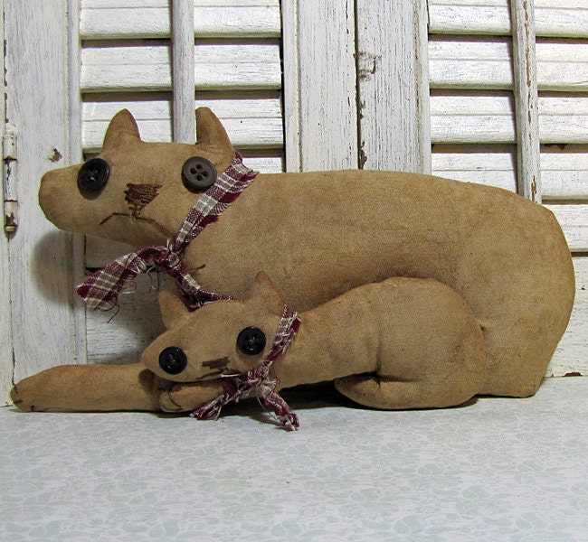 PATTERN Primitive Cats Pattern Primitive by cavecreekprimitives