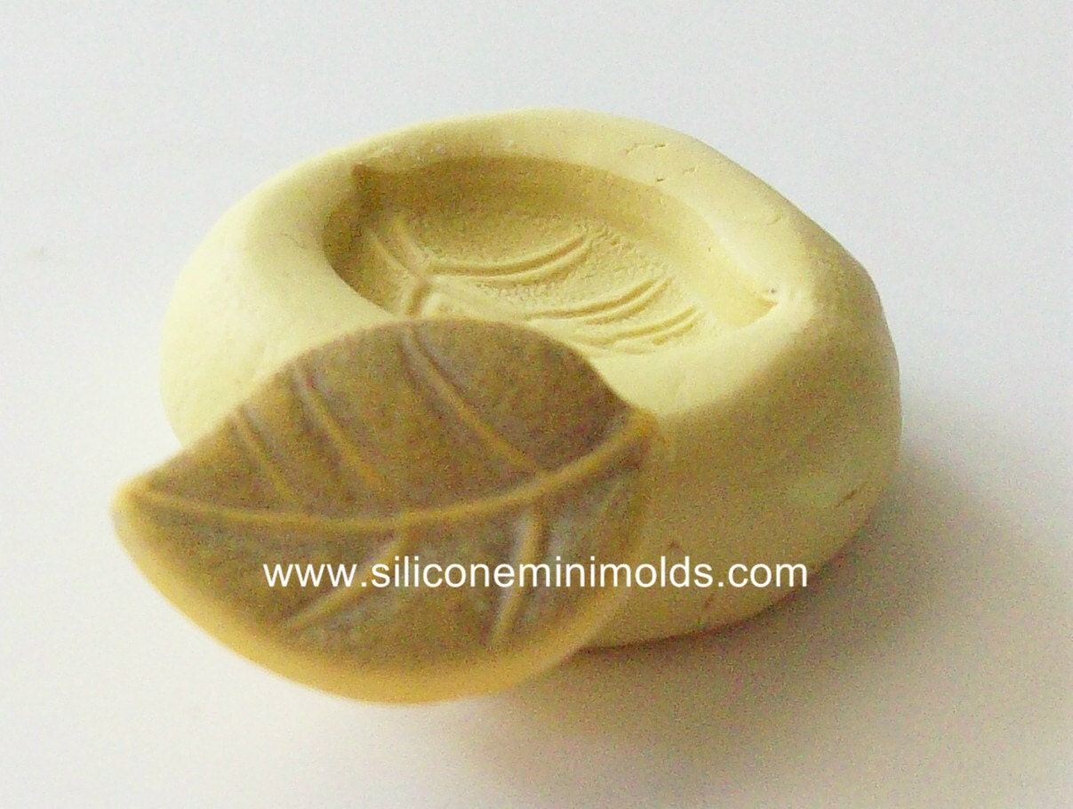Leaf mold 437 - silicone mold, craft mold, porcelain mold, jewelry mold, food mold, pop up mold, clays mold, flexible mold