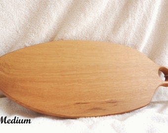 Handmade, uniquely shaped cutting boards.