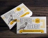 Custom Letterpress Business Card and Graphic Design Package - 100qty