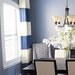 96"L x 46"W Grommeted Striped Drapery Panel - Pick Your Colors
