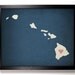 State Love Hawaii (Pictured In Navy) Giclee, Art Print 8 x 10