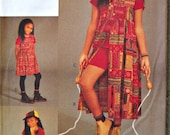Vogue for Me 8989, Girl's Dress, Tunic, Top, Shorts, and Leggings Pattern, Sizes 5, 6, and 6X