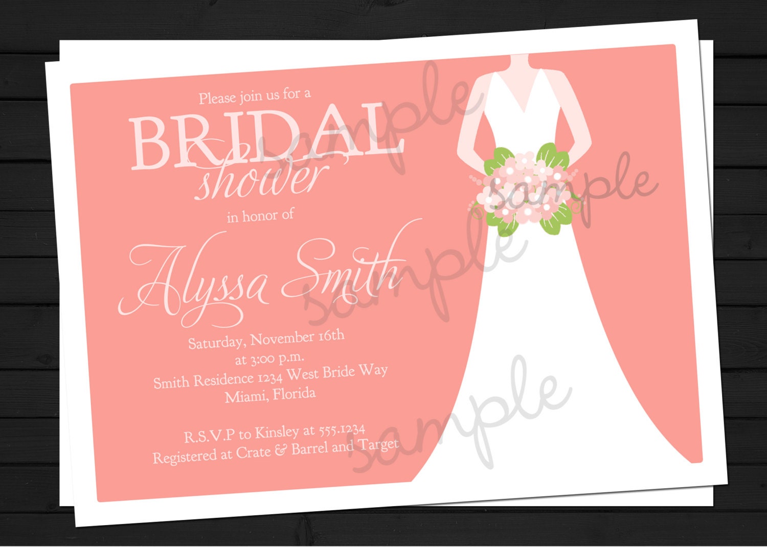 Bridal Shower Invitation Digital File YOU-PRINT Il_170x135