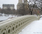 Central Park Photo New York Bow Bridge Sale Fine Art Snow Romantic Dakota Manhattan Big Apple Nature Trees Architecture