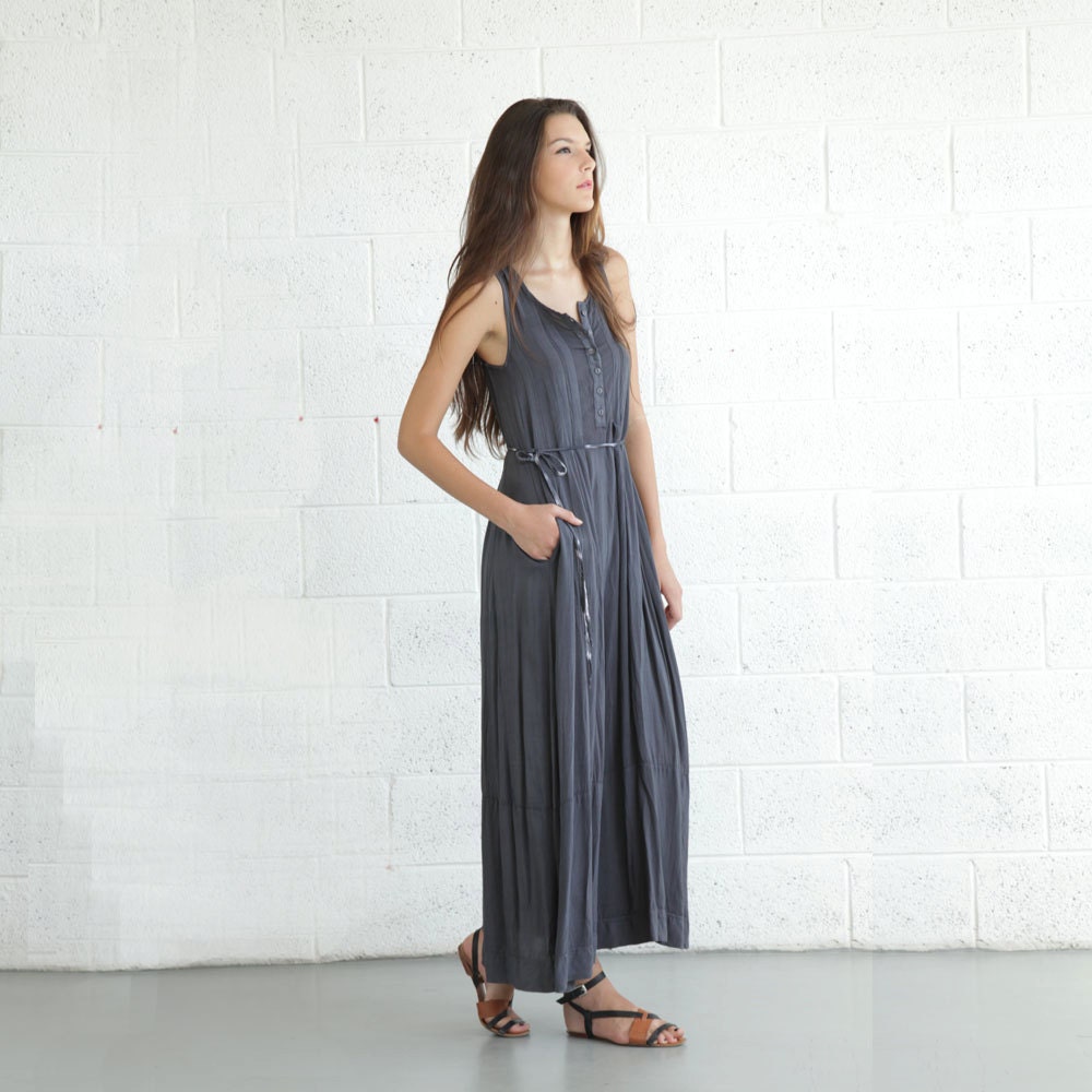 Summer Maxi Dress - Grey