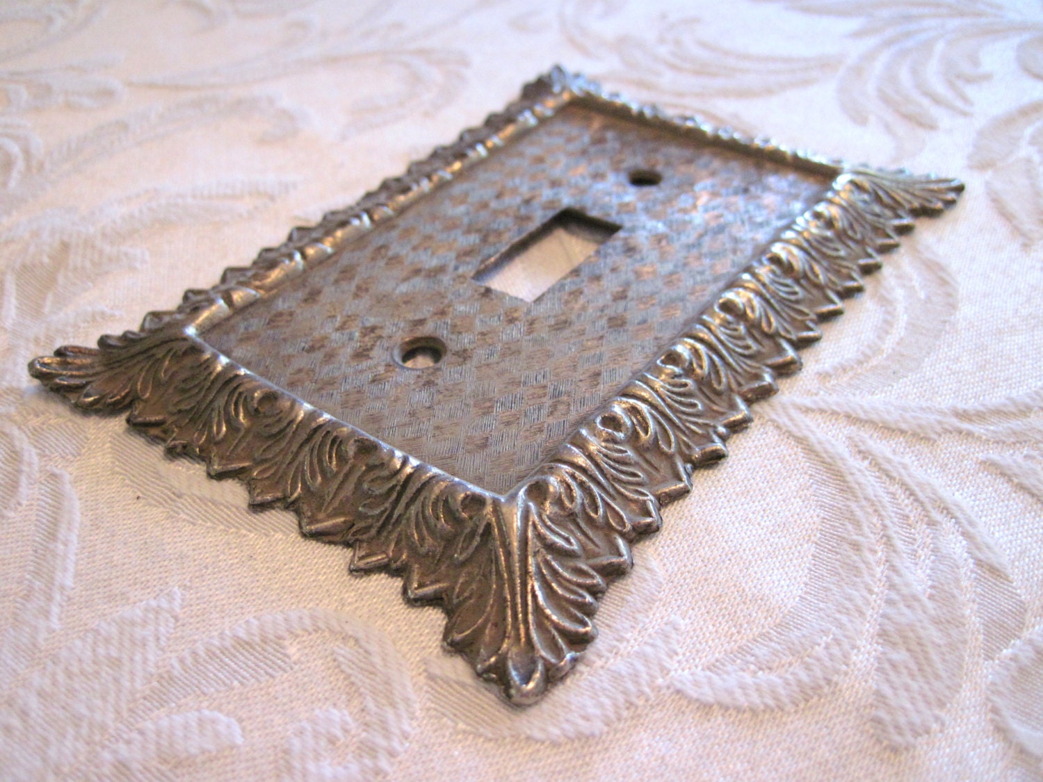 Vintage Metal Light Switch Cover - Whimsical