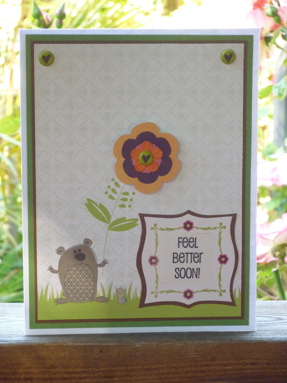 Beaver Get Well Card