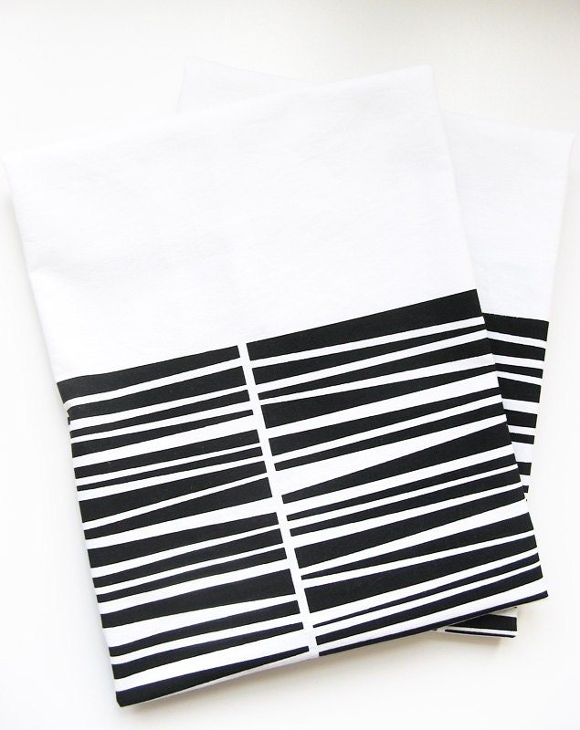 Tea Towel Organic Cotton Black