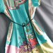 Women Top Shirt Tunic With Two Pockets Green Floral Blouse Tshirt Xmas Gifts Ladies