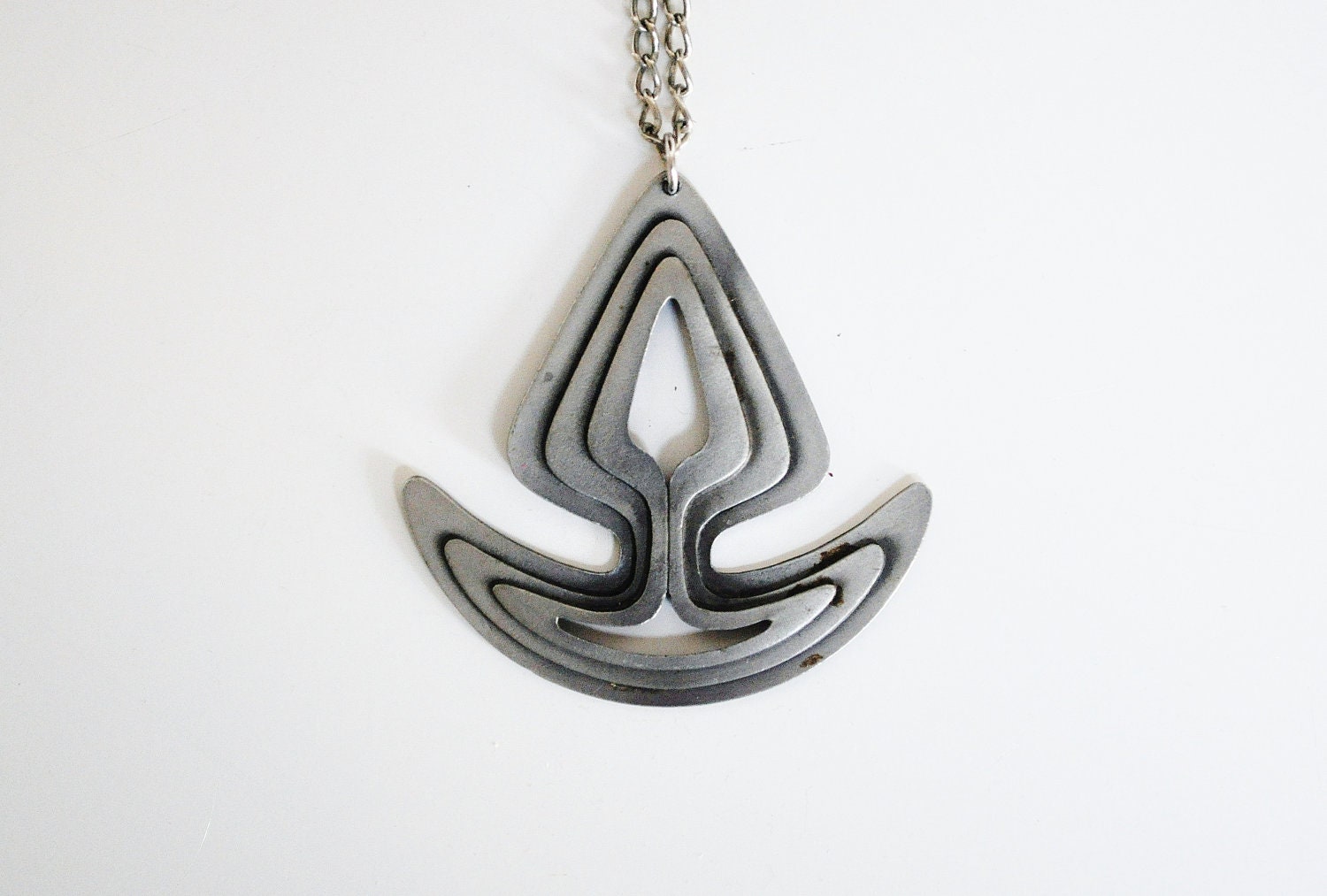 Vintage Coro Necklace - Large Mid-Century Pendant