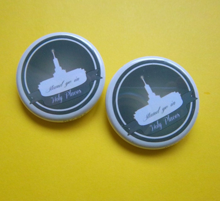 Mutual Theme 2013 // TWO 2.25 Inch Pinback Buttons LDS Mormon