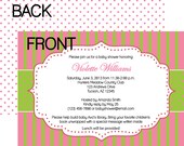 Pink and Green Baby Shower Invite- print your own Il_170x135