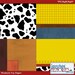 Western Toy Themed 12x12 Digital Scrapbooking Paper by Capturing Magical Memories