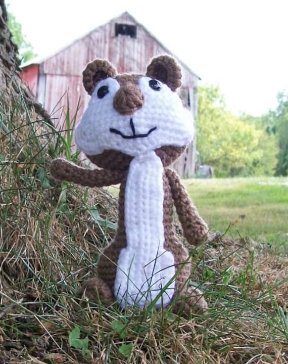 Chipmunk - Amigurumi - Hand Crocheted
