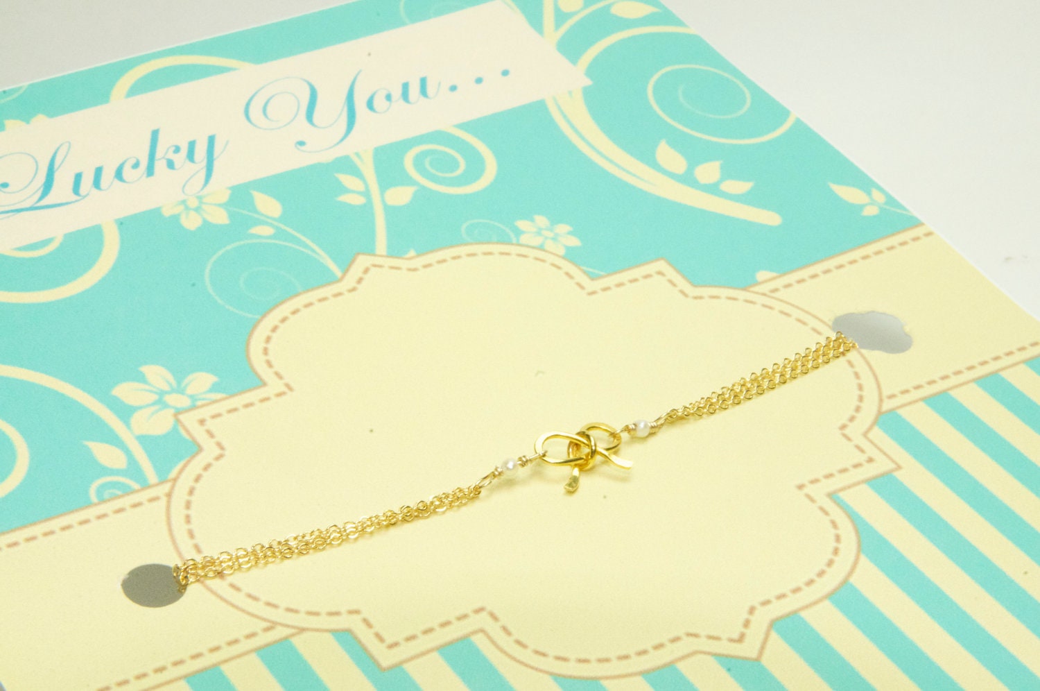 Will You Be My Bridesmaid/Tiffany Inspired Bow/Tiffany Inspired Bracelet/Lillyput Lane Design Company Sample Sale
