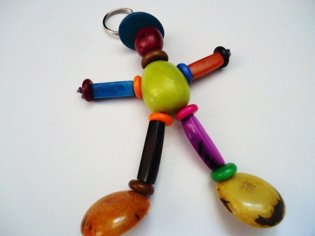 Funny Tagua keychain in different colors