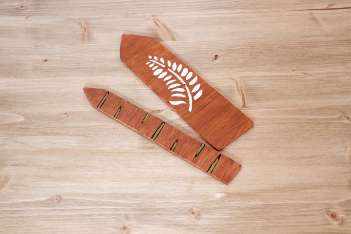 Wooden Bookmarks set of 2 woodland, back to school - ArtGlamourSligo