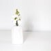 Modern minimalism Wooden vase in white, wedding decoration set of 2
