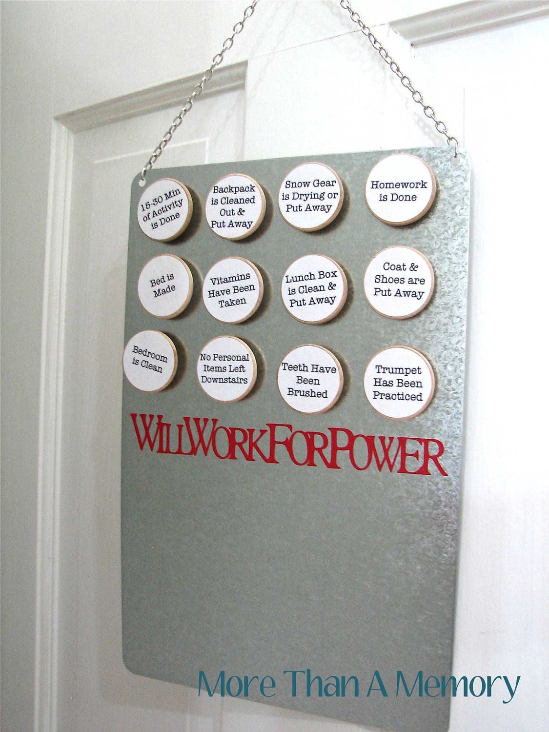 Custom "Power Earning" Chore Chart System